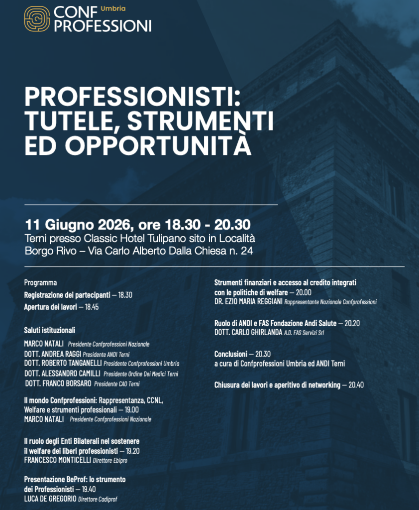 PROFESSIONISTI: TUTELE, STRUMENTI ED OPPORTUNITÀ