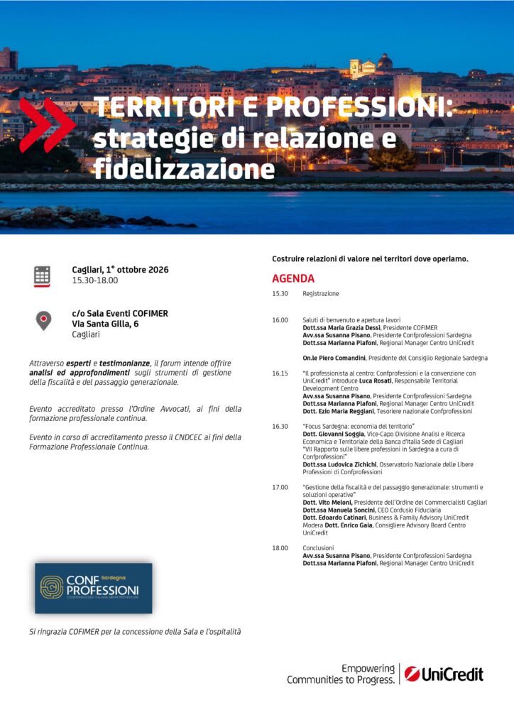 Territori e professioni: strategie di relazione e fidelizzazione