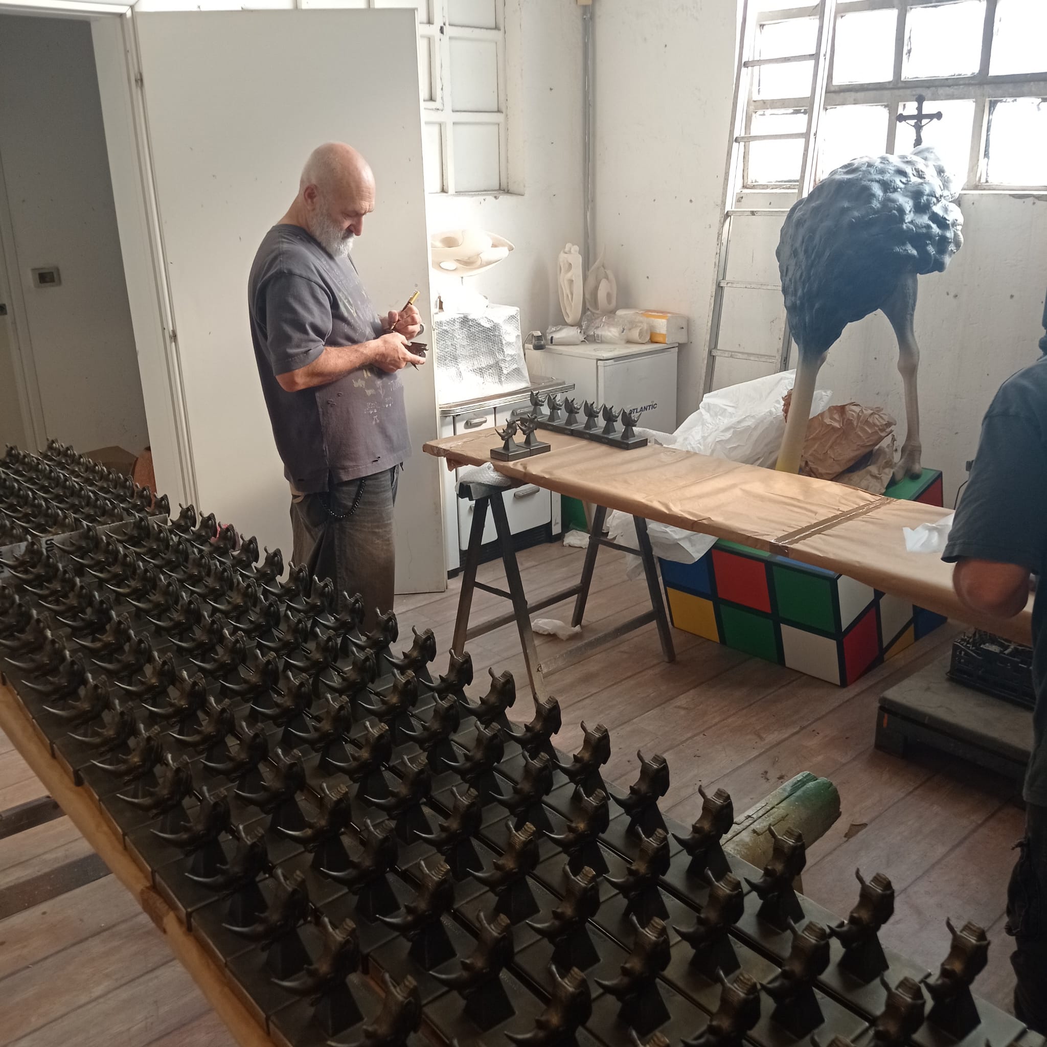 Il rinoceronte di Bombardieri, backstage 2